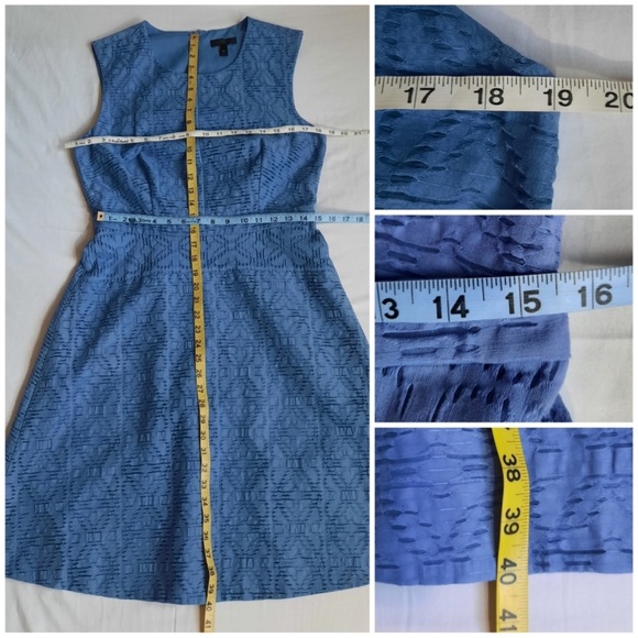 Women’s J. Crew Textured Eyelet Jacquard Sleeveless Dress Size 10 Tall - Picture 11 of 12